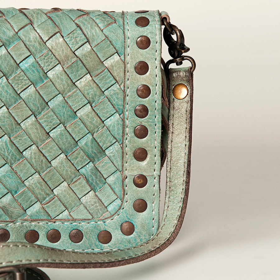 Never Mind Nmbg130A Small Crossbody Vintage Handmade Genuine Cowhide Leather Women Bag Western Handbag Purse
