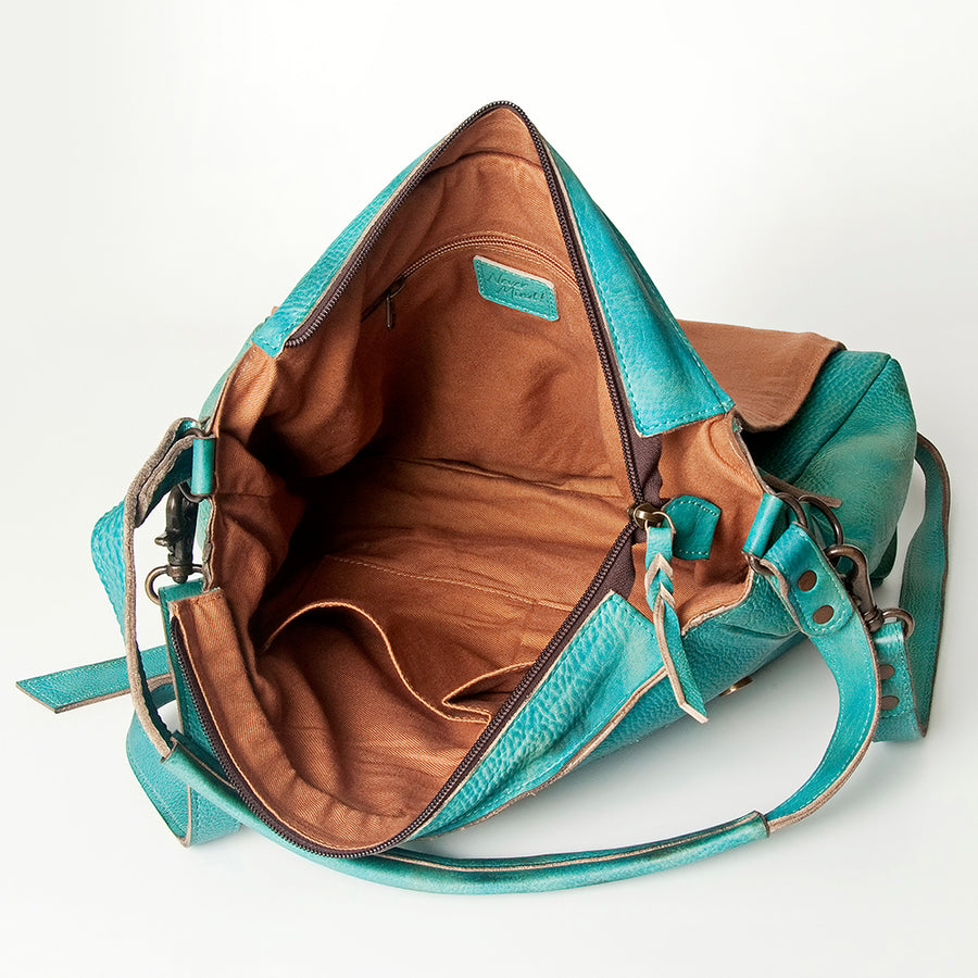 Never Mind Nmbg132A Hobo Vintage Handmade Genuine Cowhide Leather Women Bag Western Handbag Purse