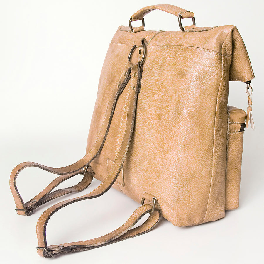 Never Mind Nmbg134A Backpack Vintage Handmade Genuine Cowhide Leather Women Bag Western Handbag Purse