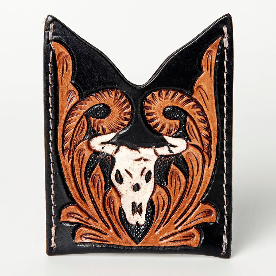 American Darling Card Holder Hand Tooled Genuine Leather | Business Credit