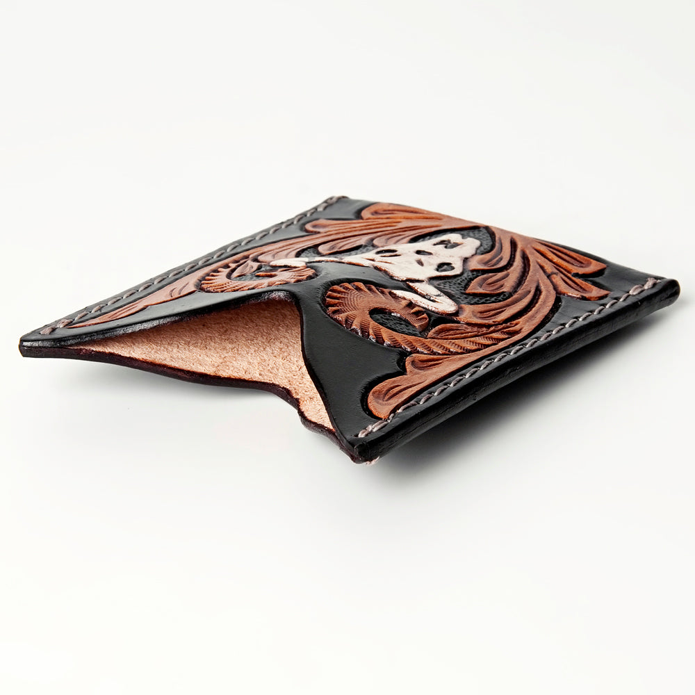 American Darling ADCCF107 Card-Holder Hand Tooled Genuine Leather Women Bag Western Handbag Purse