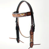 AMERICAN DARLING Western Horse Headstall Breast Collar Set Leather