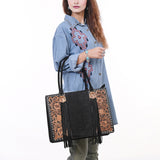 American Darling Briefcase Hand Tooled Saddle Blanket Genuine Leather women bag western handbag purse