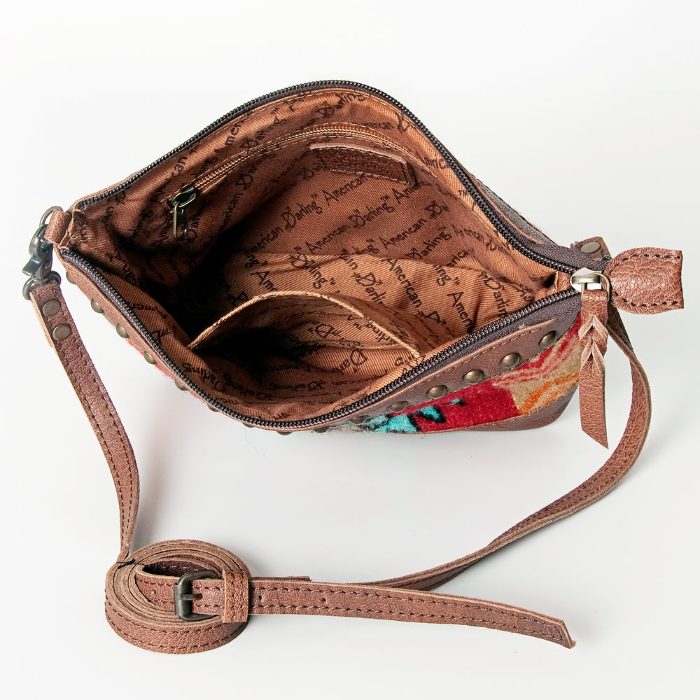 American Darling Cross Body Saddle Blanket Genuine Leather Western Women Bag Handbag Purse | Travel Bags College Casual