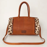 American Darling Duffel Hand Tooled Hair on Genuine Leather Western Women Bag | Handbag Duffle Weekend Travel Bags