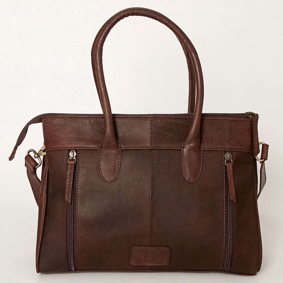 American Darling Tote Hand Tooled Hair on Genuine Leather Western Women Bag Handbag Purse | Travel Bags College Casual