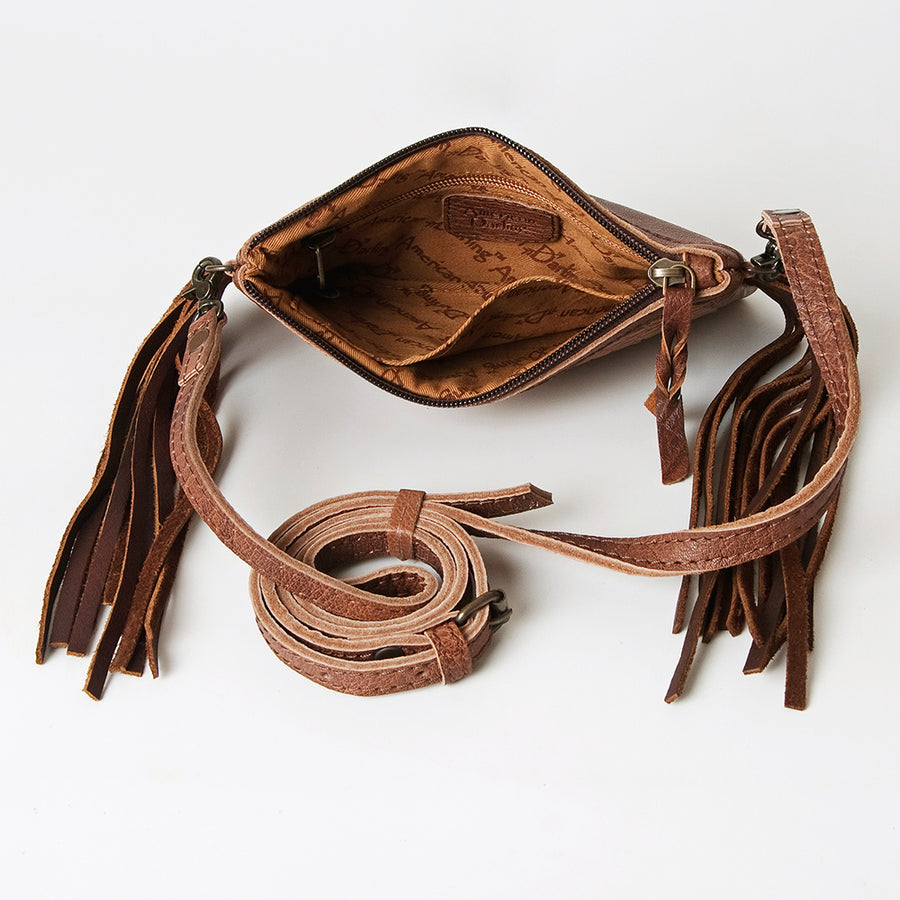 Ameran Darling Women's Crossbody Bag Western Crocodile Embossed Full Grain Genuine Leather Handbag and Ladies Purse