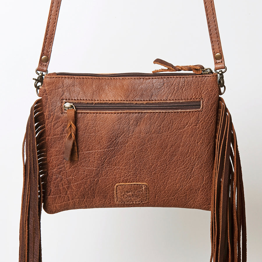 Ameran Darling Women's Crossbody Bag Western Crocodile Embossed Full Grain Genuine Leather Handbag and Ladies Purse