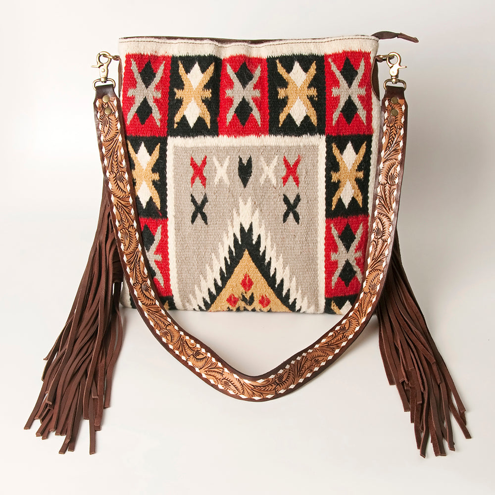 American Darling Large Crossbody Saddle Blanket Genuine Leather Western Women Bag Handbag Purse | Travel Bags College Casual