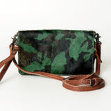 American Darling ORGANISER Upcycled Wool Genuine Leather women bag western handbag purse