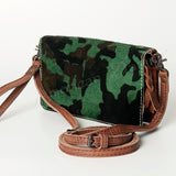 American Darling ORGANISER Upcycled Wool Genuine Leather women bag western handbag purse