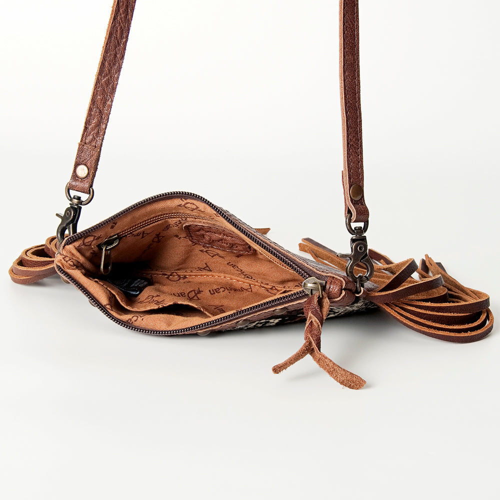 American Darling Small Crossbody Hair On Genuine Leather Western Women Bag Handbag Purse | for Cute