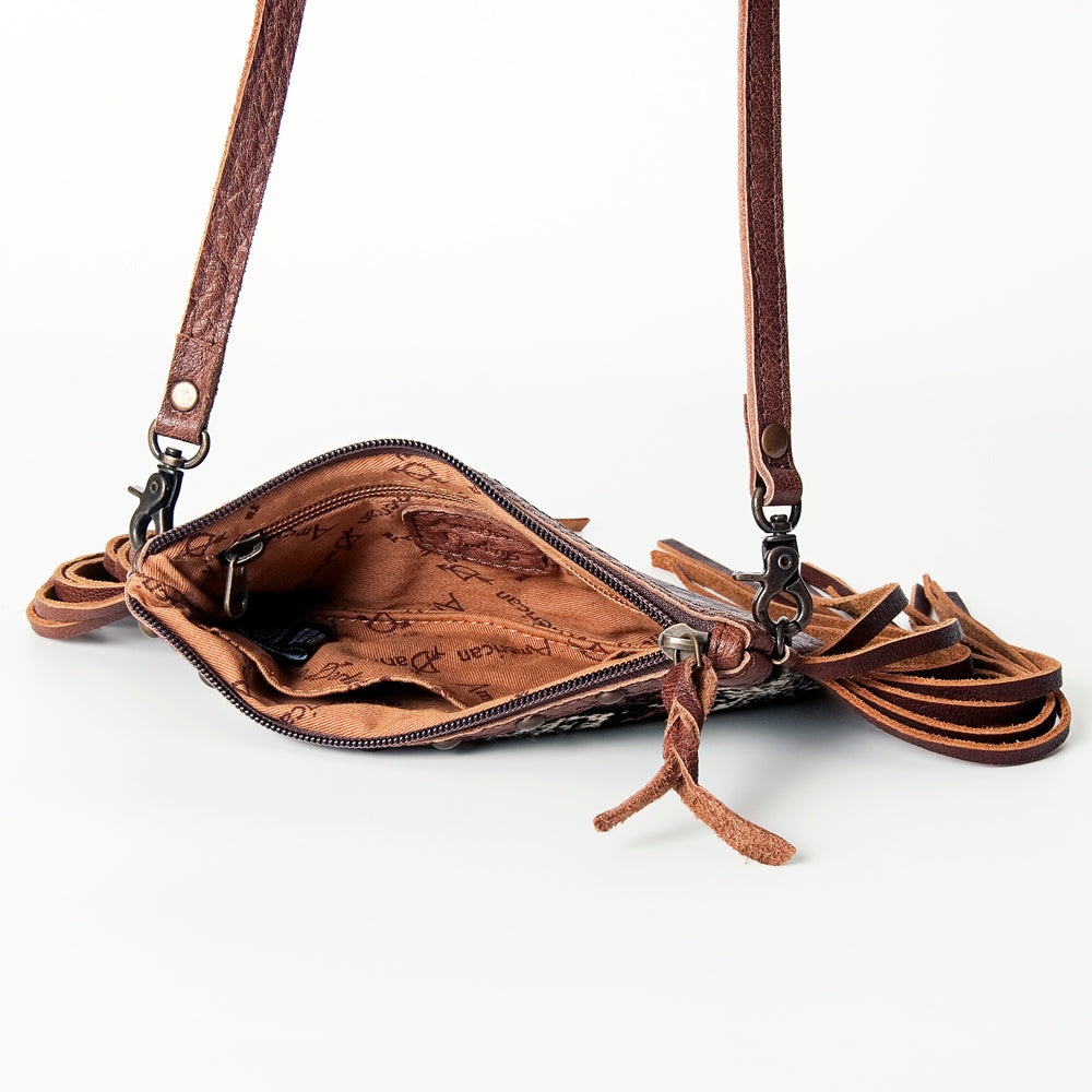 American Darling Small Crossbody Hair On Genuine Leather Western Women Bag Handbag Purse | for Cute