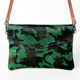 American Darling ADBGS178J Envelope Hair On Genuine Leather women bag western handbag purse