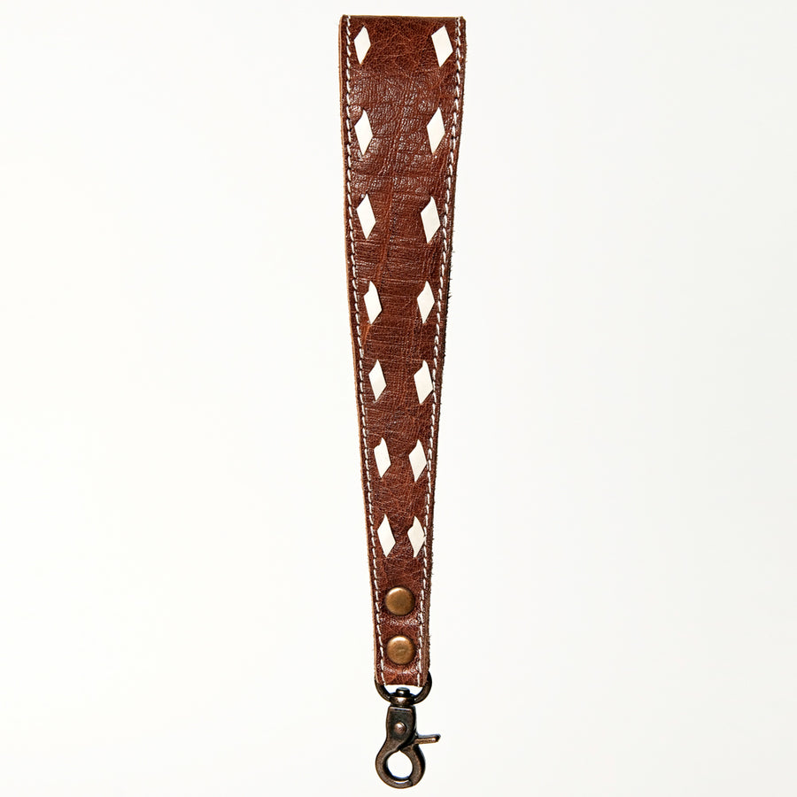American Darling Genuine Leather Handle Strap for Wristlet Bags Phone Wrist Keychain Wallet Purse Clutch Cellphone Key Chain