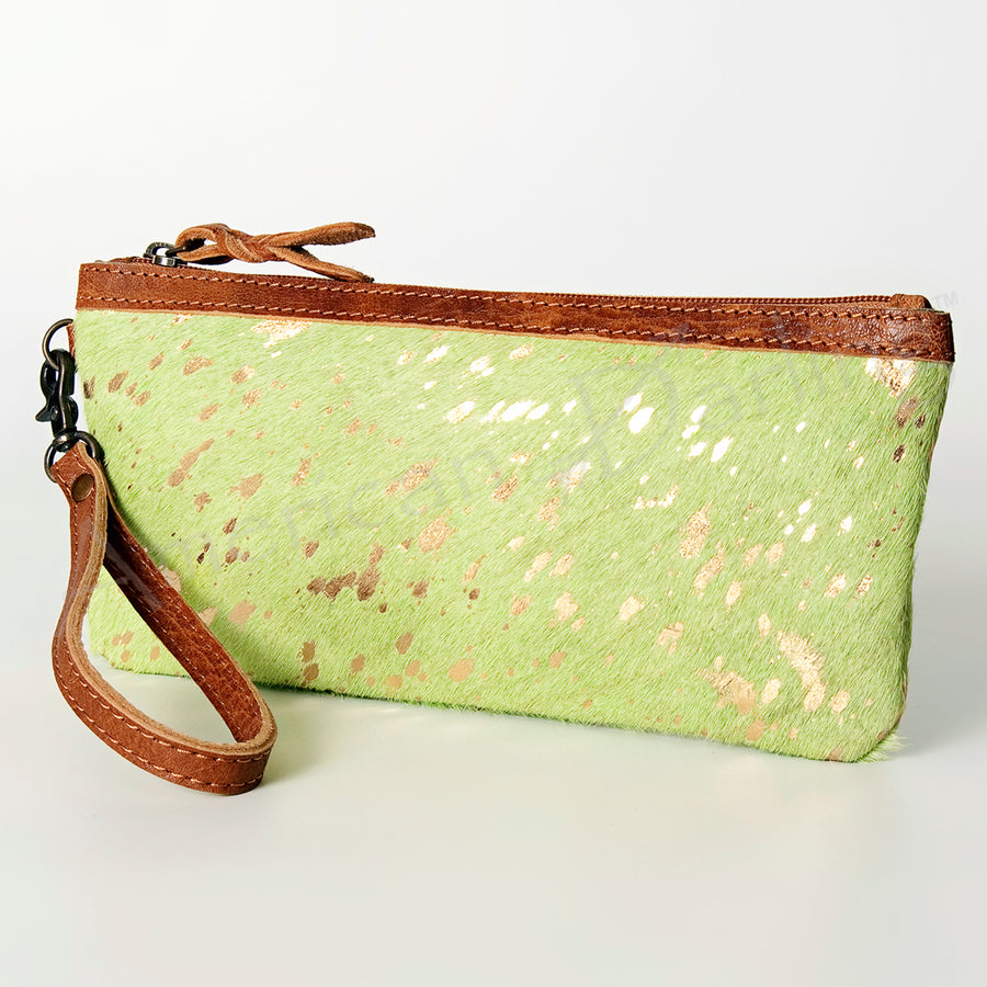 American Darling Hair-On Cowhide Wristlet Bag - Uhorse