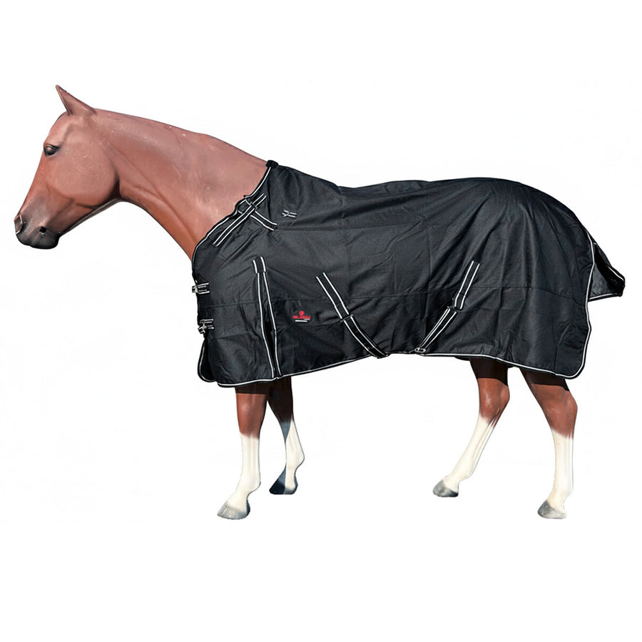 81 in Hilason 1200D Turnout Light Winter Waterproof Rain Sheet Horse Sheet Black - Uhorse