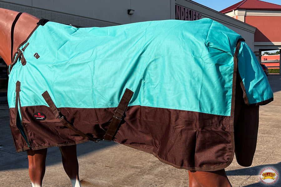 HILASON 1200D Turnout Light Winter Waterproof Rain Sheet Horse | Sheets for Horses