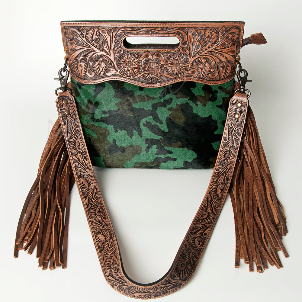 American Darling Clutch Hand Tooled Saddle Blanket Fabric Genuine Leather Western Women Bag Handbag Purse | Purses for Cute