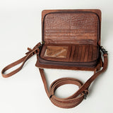 American Darling ORGANISER Upcycled Wool Genuine Leather women bag western handbag purse