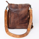 ADBGS192TB American Darling Hand Tooled Hair On Genuine Leather Women Bag Western Handbag Purse