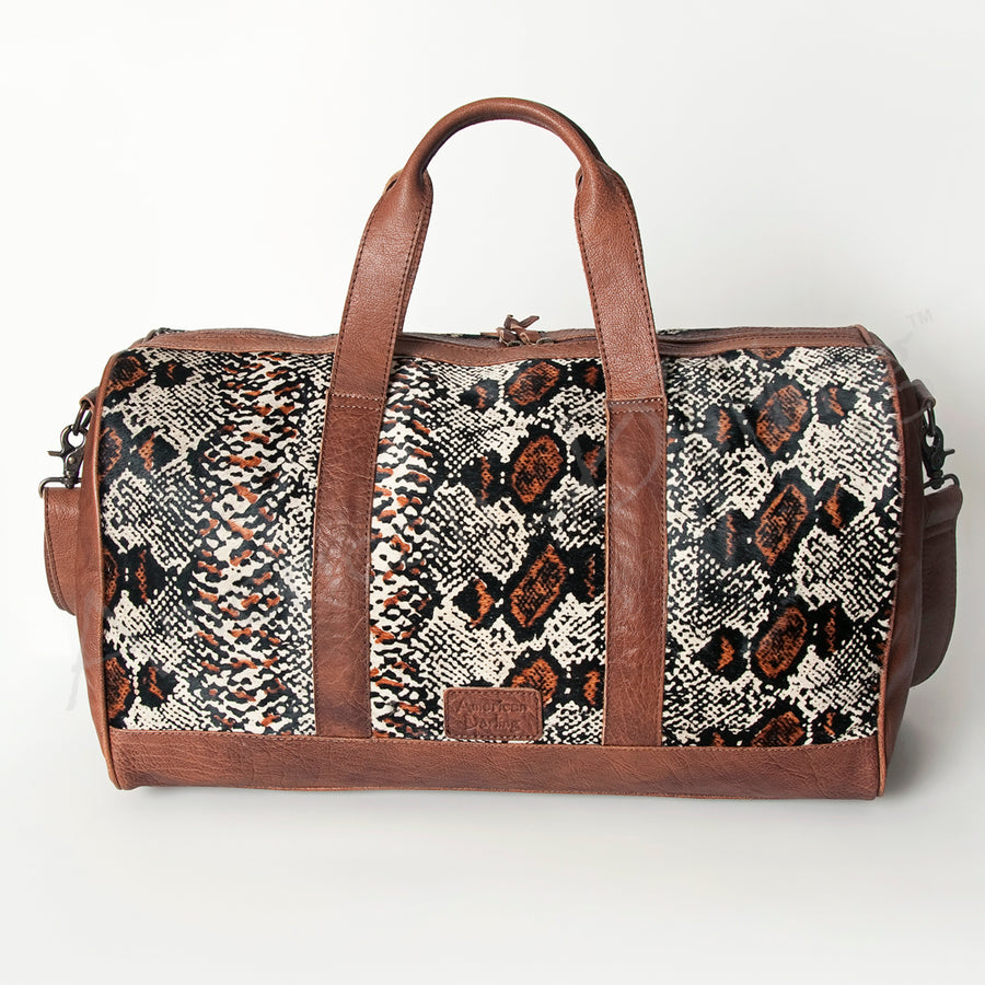 American Darling Women's Duffel Bag Western Hair On Genuine Leather Handbag and Ladies Purse