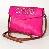 American Darling Envelope Hair-On Genuine Leather Western Women Bag Handbag Purse | for Cute