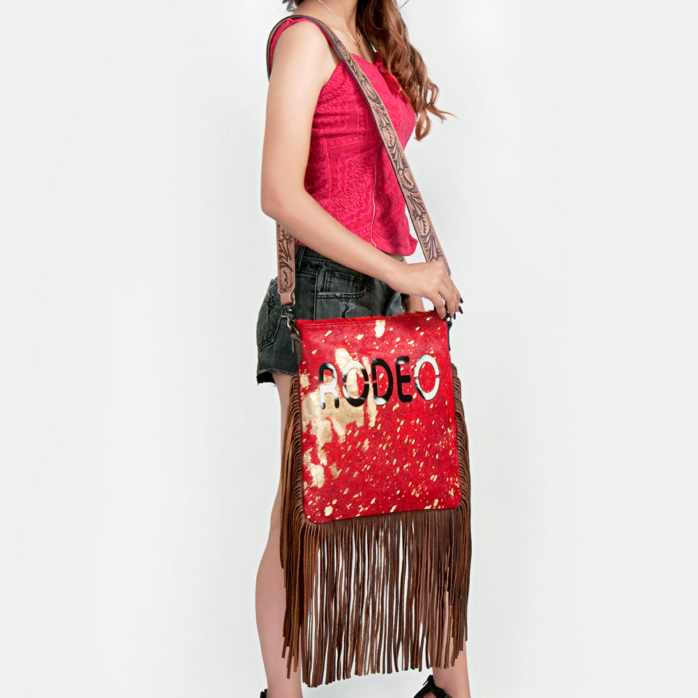 American Darling ADBGS192M Messenger Hair On Genuine Leather women bag western handbag purse