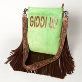 American Darling ADBGS192N Messenger Hair On Genuine Leather women bag western handbag purse