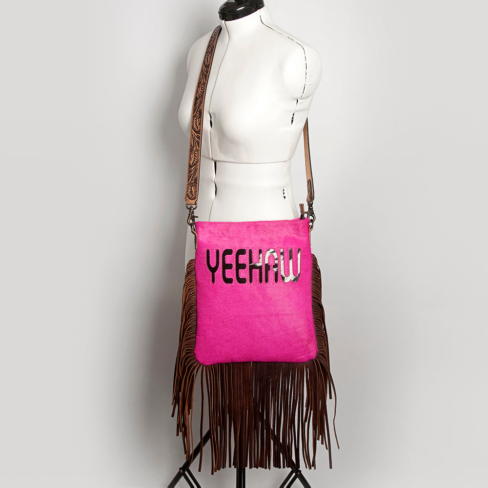 American Darling ADBGS192P Messenger Hair On Genuine Leather women bag western handbag purse