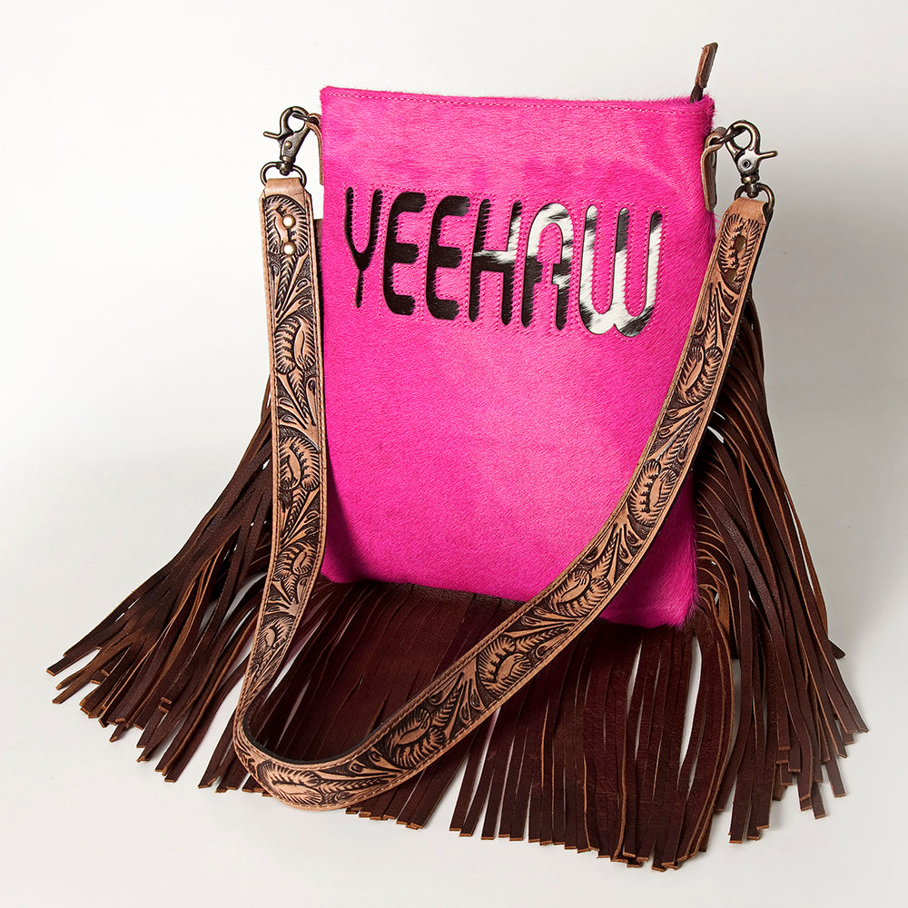 American Darling ADBGS192P Messenger Hair On Genuine Leather women bag western handbag purse