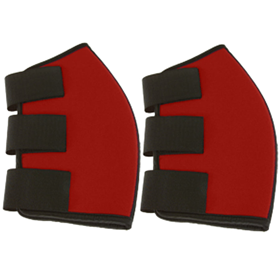 Hilason Neoprene Hock Sweat Boots Horse Size Strengthens Protects Red pair - Uhorse