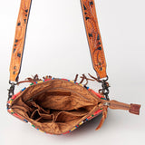 American Darling Large Crossbody Hand Tooled Saddle Blanket Genuine Leather Western Women Bag Handbag Purse | for Cute