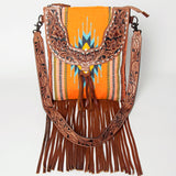 American Darling Large Crossbody Hand Tooled Saddle Blanket Genuine Leather Western Women Bag Handbag Purse | for Cute