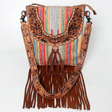 American Darling Large Crossbody Hand Tooled Saddle Blanket Genuine Leather Western Women Bag Handbag Purse | for Cute