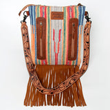 American Darling Large Crossbody Hand Tooled Saddle Blanket Genuine Leather Western Women Bag Handbag Purse | for Cute
