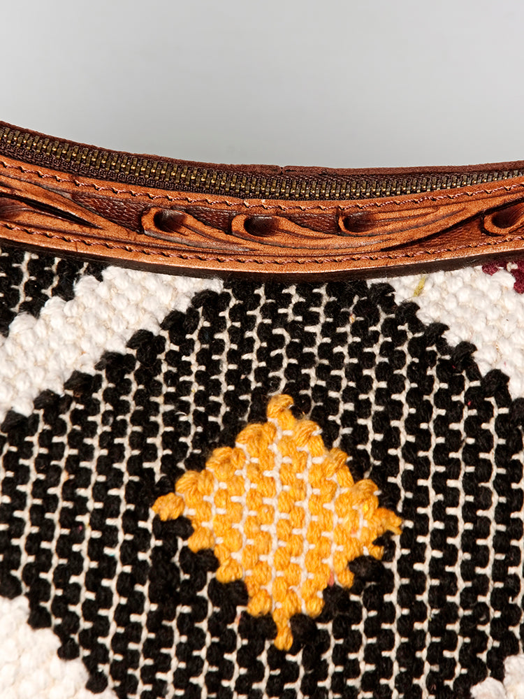 American Darling Hobo Hand Tooled Saddle Blanket Genuine Leather Western Women Bag | Handbag Purse Bags for Cute