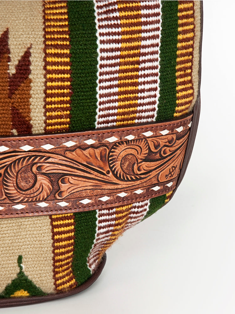 American Darling Hobo Hand Tooled Saddle Blanket Genuine Leather Western Women Bag | Handbag Purse Bags for Cute