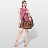 American Darling Hobo Hand Tooled Saddle Blanket Genuine Leather Western Women Bag | Handbag Purse Bags for Cute