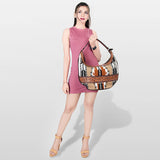 American Darling Hobo Hand Tooled Saddle Blanket Genuine Leather Western Women Bag | Handbag Purse Bags for Cute