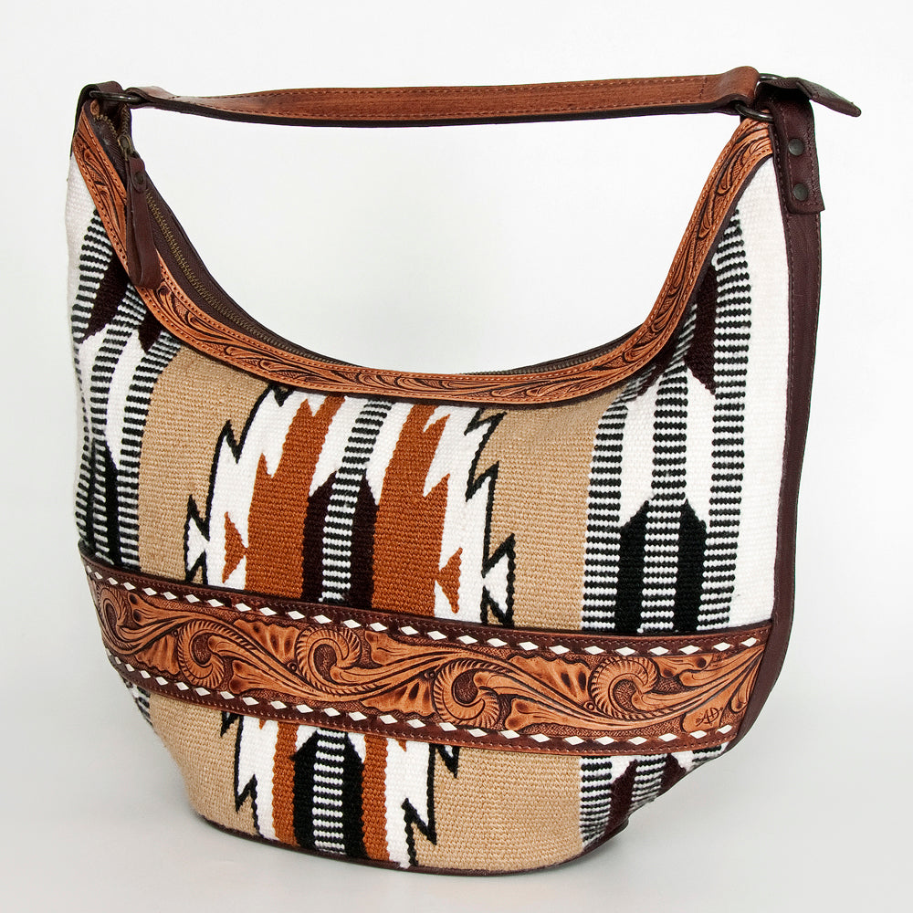 American Darling Hobo Hand Tooled Saddle Blanket Genuine Leather Western Women Bag | Handbag Purse Bags for Cute