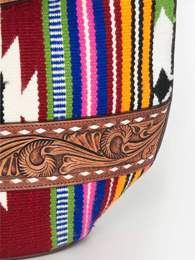 American Darling Hobo Hand Tooled Saddle Blanket Genuine Leather Western Women Bag | Handbag Purse Bags for Cute