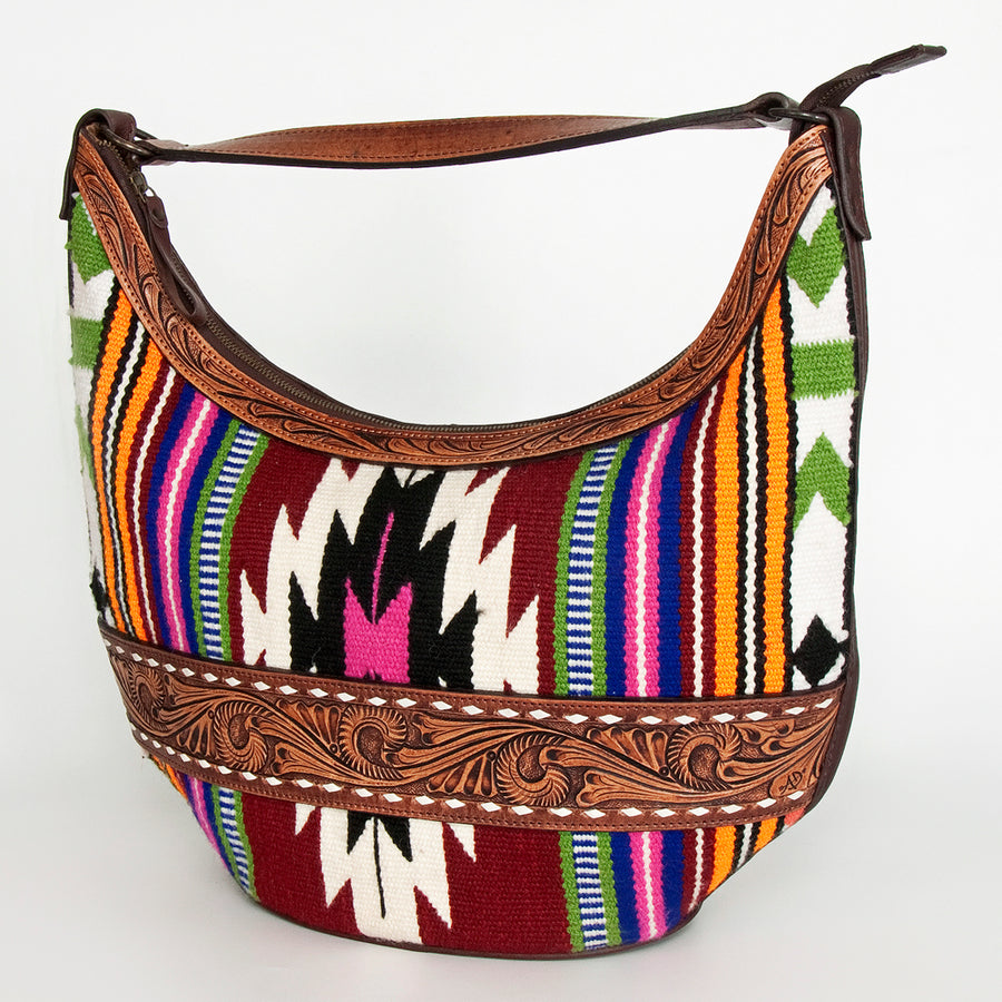 American Darling Hobo Hand Tooled Saddle Blanket Genuine Leather Western Women Bag | Handbag Purse Bags for Cute - Uhorse