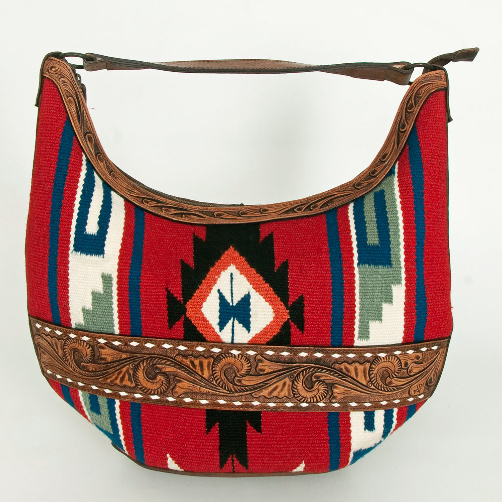 American Darling Hobo Hand Tooled Saddle Blanket Genuine Leather Western Women Bag | Handbag Purse Bags for Cute