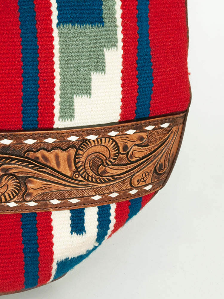 American Darling Hobo Hand Tooled Saddle Blanket Genuine Leather Western Women Bag | Handbag Purse Bags for Cute