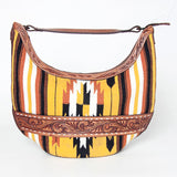 American Darling Hobo Hand Tooled Saddle Blanket Genuine Leather Western Women Bag | Handbag Purse Bags for Cute