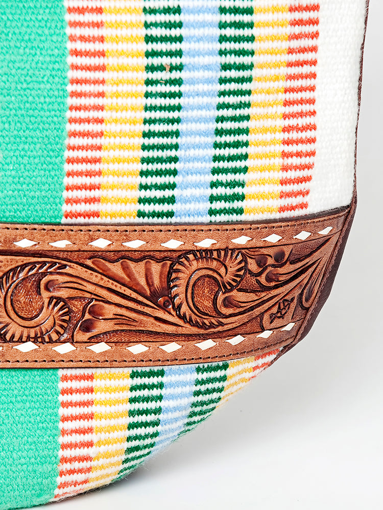 American Darling Hobo Hand Tooled Saddle Blanket Genuine Leather Western Women Bag | Handbag Purse Bags for Cute