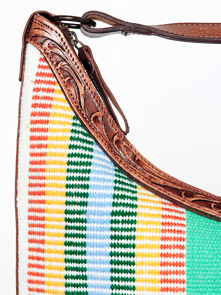 American Darling Hobo Hand Tooled Saddle Blanket Genuine Leather Western Women Bag | Handbag Purse Bags for Cute