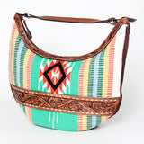 American Darling Hobo Hand Tooled Saddle Blanket Genuine Leather Western Women Bag | Handbag Purse Bags for Cute