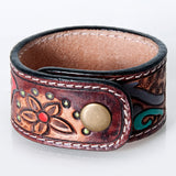 American Darling ADBRF168 Hand tooled carved Genuine Leather Bracelet women